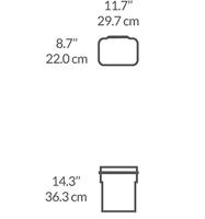 Simplehuman Afvalemmer In-Cabinet 10 liter (zwart) - thumbnail
