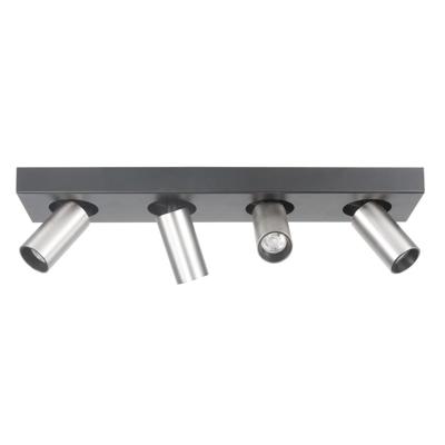 Highlight SpotEliano 4-lichts zwart met nikkel mat - S7483.30