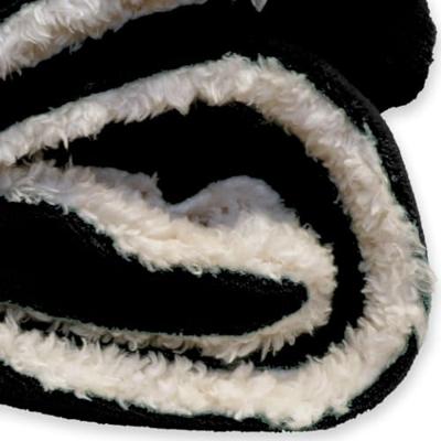 Unique Living Unique Living Lars coral fleece/suede plaid 150x200cm black