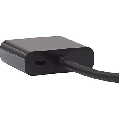 Renkforce RF-3301134 DVI / VGA Adapter [1x DVI-stekker 24+1-polig - 1x VGA-bus] Zwart Met Ferrietkern, Vergulde steekcontacten 15.00 cm