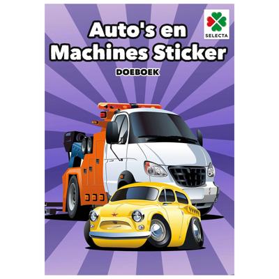 Selecta Auto's en machines sticker doeboek
