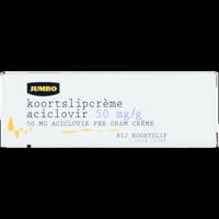 Jumbo Koortslipcreme Aciclovir 50 mg/g 3 g - thumbnail