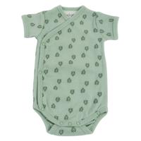 Lodger overslagromper korte mouw Nomad Rib Silt Green-80 - thumbnail