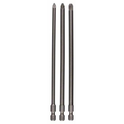 Bosch Accessoires 3-delige bitset Extra Hard PZ1; PZ2; PZ3; 152 mm 3st - 2607001762 Bosch Accessoires 3-delige bitset Extra Hard PZ1; PZ2; PZ3; 152 mm 3st - 2607001762