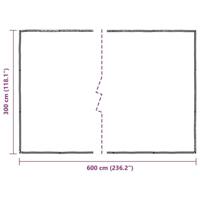 Plantenafdekking met zeilringen 3x6 m polyethyleen - thumbnail