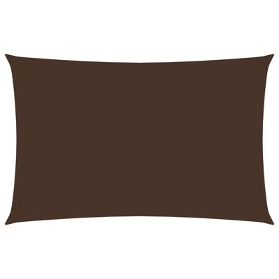 Zonnescherm rechthoekig 5x8 m oxford stof bruin