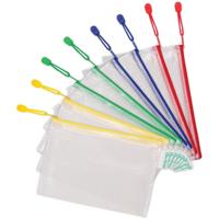 Tarifold opbergtas met rits, ft A5, pak van 8 stuks in geassorteerde kleuren - thumbnail