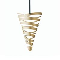 Stelton Tangle Ornament Kegel messing 22 cm - thumbnail