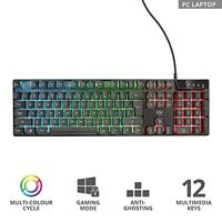 Trust GXT 835 Azor Toetsenbord Zwart - thumbnail