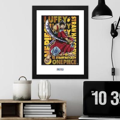 One Piece Framed Print - Luffy in Wano (30x40cm) One Piece Framed Print - Luffy in Wano (30x40cm)