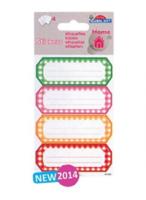 Verhaak keukenetiketten gekleurd papier 4 vellen à 4 stuks - thumbnail