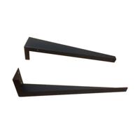 Verborgen Beugels voor Onderblad Mat Zwart (2 stuks) - thumbnail