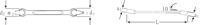 Stahlwille 41081214 24 12 X 14 Dubbele open ringsleutel Sleutelbreedte (metrisch) 12 - 14 mm - thumbnail