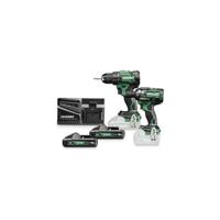 Hikoki KC18DEWLZ | Accu Combopack | DS18DE +WR18DE | 18 V | 2x 4,0 Ah accu&apos;s + lader | In HSC III koffer - KC18DEWLZ - thumbnail