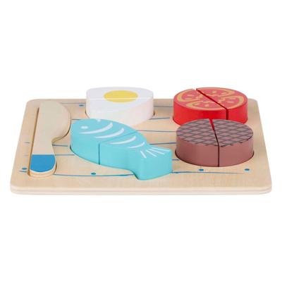 Houten Snijpuzzel Vlees & Vis - 9dlg.
