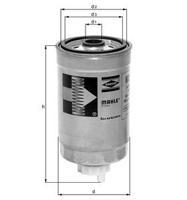 MAHLE brandstoffilter fuel filter kc68 - thumbnail