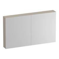 Brauer Impress Deluxe Spiegelkast - 120 cm - met interne en externe Verlichting - 2 Dubbelzijdige Spiegeldeuren - Mat Beige - thumbnail