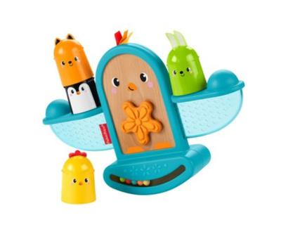 Jonotoys Fisher price rammel en stapel balanceer vogeltje Jonotoys Fisher price rammel en stapel balanceer vogeltje