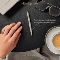 Waterman Hémisphère Metalic balpen, grijs GT, medium, giftbox - thumbnail
