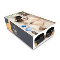 Keramieken kommen met bamboe ondersteuning 2x350 ml - Mpets - OPERA - Zwart - thumbnail