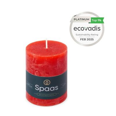 Kaars rustiek 70/95 mm rood Spaas - Spaas Kaars rustiek 70/95 mm rood Spaas - Spaas