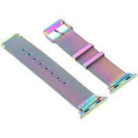 By Qubix - Milanese met gesp bandje - Multicolor - Compatible met Apple Watch 38mm / 40mm / 41mm / 42mm - Compatible Apple watch bandjes - thumbnail