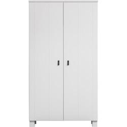 WOOOD Kledingkast 'Ties' 2 deuren, kleur Wit