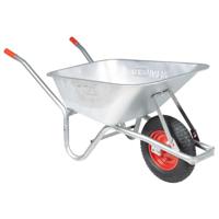 VidaXL Kruiwagen 90 l 150 kg gegalvaniseerd staal en kunststof - thumbnail