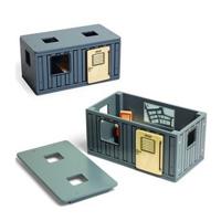 Pintoy bouwcontainer met kantoormeubeltjes - thumbnail