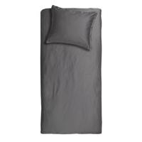 Cinderella dekbedovertrek Uni - antraciet - 140x200/220 cm - thumbnail