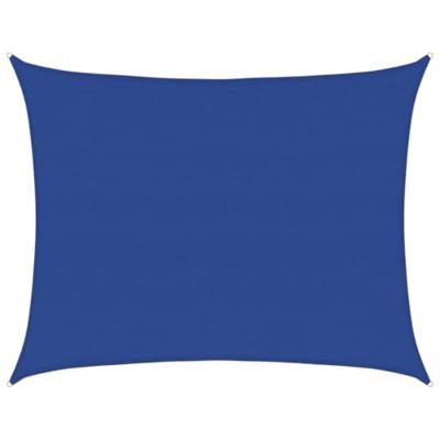 VidaXL Zonnezeil 160 g/m² rechthoekig 6x8 m hdpe zwart