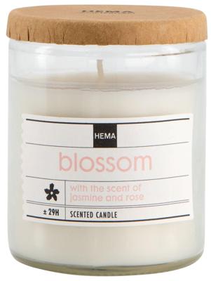 HEMA Geurkaars in glas Ø6.5 blossom (wit)
