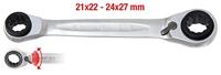 KS Tools 5034553 503.4553 Dubbele ringsleutel Sleutelbreedte (metrisch) 21 - 27 mm - thumbnail