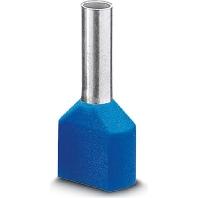 Phoenix Contact 3240668 Dubbele adereindhulzen 0.75 mm² Deels geïsoleerd Blauw 100 stuk(s)