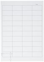 Q-CONNECT etiketten, wit, rechte hoeken, 48,5 x 25,4 mm, 100 vel, 40 etiketten per vel - thumbnail
