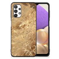 Samsung Galaxy A32 5G Marmeren Print Telefoonhoesje Marmer Creme - thumbnail