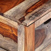 Salontafel 100x55x30 cm massief sheeshamhout grijs - thumbnail