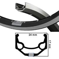 Ryde velg zac 19 zwart/zilver 28" 32 gaats 14g etrto 622 - thumbnail