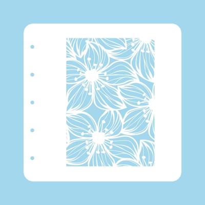 Nellie's Choice • flowers a6 stencil for magnetic colour set flower-2