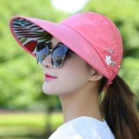 Vrouwen zomer casual uitgaan ultraviolet-proof Koreaanse stijl gevouwen zon blok hoed ademend en licht - thumbnail