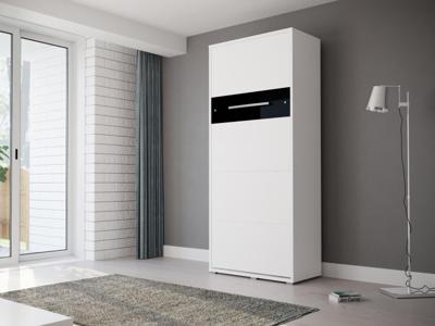 Opklapbed HOUDI 90x200 cm wit/zwart Opklapbed HOUDI 90x200 cm wit/zwart