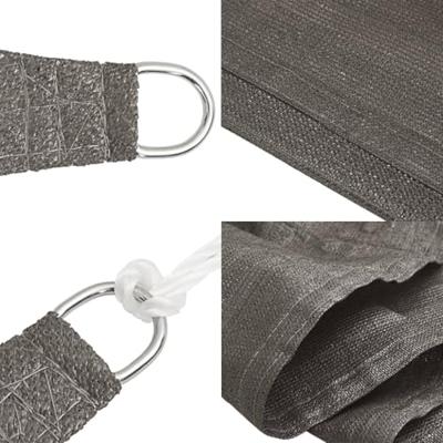 Zonnezeil 160 g/m 2x5 m HDPE antracietkleurig - thumbnail