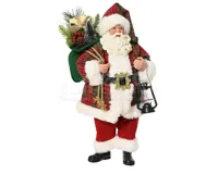 Kerstpop Kerstman Kunststof 38cm - thumbnail