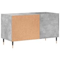 Platenkast 85x38x48 cm bewerkt hout betongrijs - thumbnail