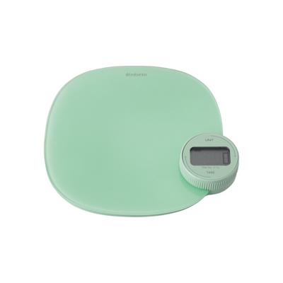 Brabantia keukenweegschaal met dynamo tasty+ jade green