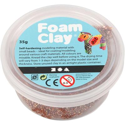 Foam Clay - bruin, 35gr. Foam Clay - bruin, 35gr.