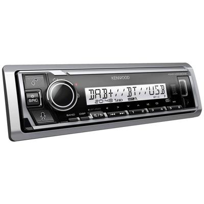 Kenwood autoradio marine, USB, iPhone, Bluetooth, Dab+, KMR-M508DAB, zwart