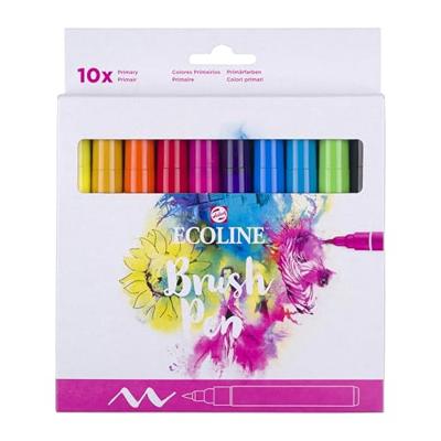 Brushpen talens ecoline set 10 stuks primair Brushpen talens ecoline set 10 stuks primair