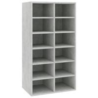 Schoenenrek 54x34x100,5 cm bewerkt hout betongrijs - thumbnail