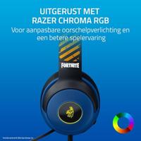Razer Kraken V3 X Fortnite Edition Bedraad Zwart, Blauw - thumbnail